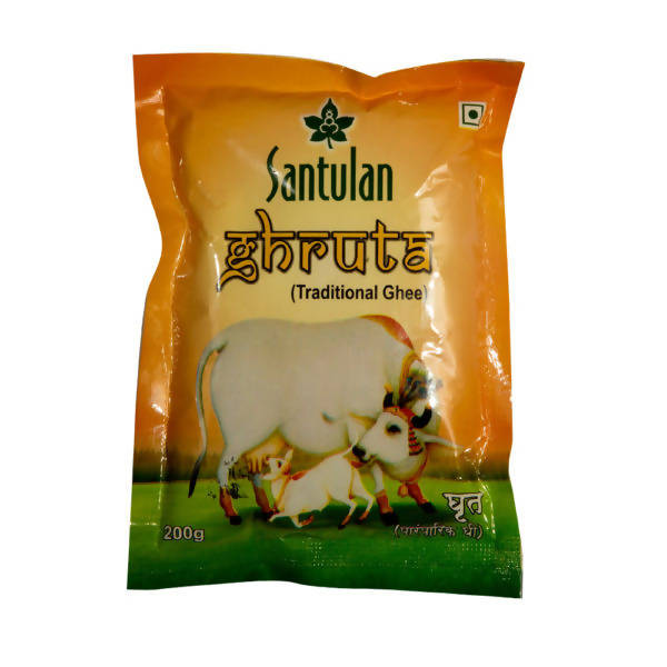 Image 1 of 200 ml / Pack of 1 for the product Santulan Ayurveda Ghruta Traditional Ghee, Pure organic Cow Ghee