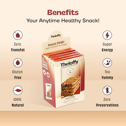 Image 4 of THELOFFY Premium Peanut Chikki with Jaggery 100G Pack Of 5