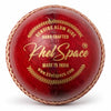 Image 1 of 1 for the product KHELSPACE KS-20 4 Piece Leather Cricket Ball Red Pack of 1 Cricket Ball