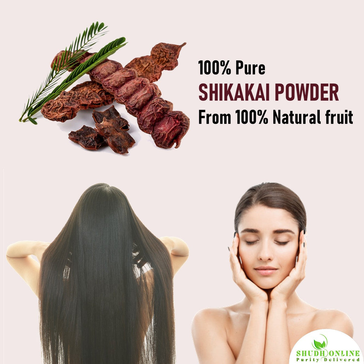 Image 2 of Shudh Online Organic Shikakai Powder for Hair