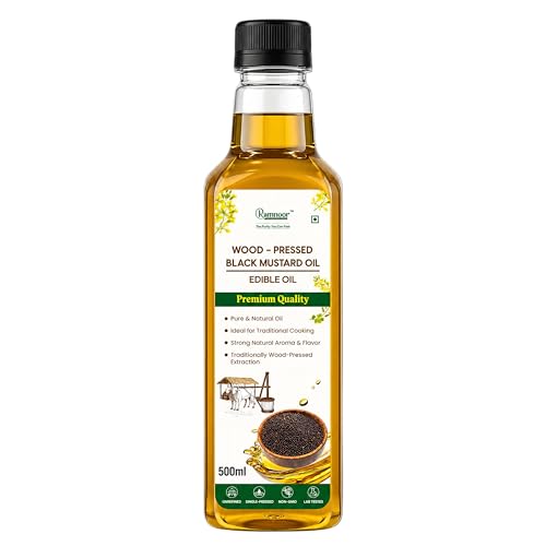 Image 1 of 500 ml / Pack of 1 for the product Ramnoor Pure Organic Wood Pressed Black Mustard Oil