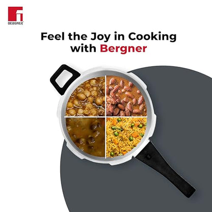 Image 6 of Bergner Pura Stainless Steel Pressure Cooker with Outer Lid