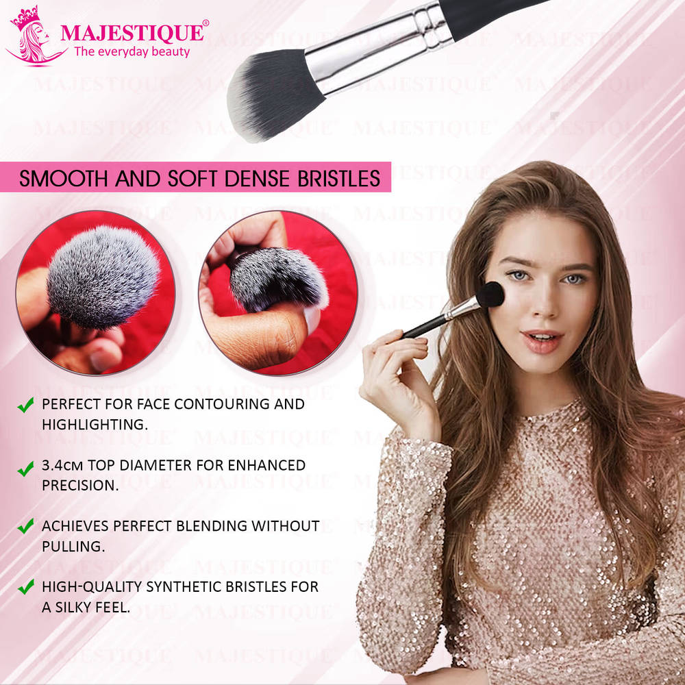 Image 4 of Majestique Slope Powder Brush With Curve Edges Angled Brush