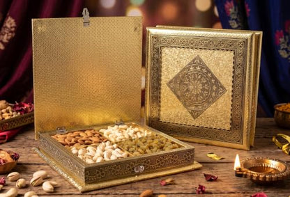 Image 1 of Default Title for the product Brown tree Minakari-4P-340g Dry Fruits Gift Hamper