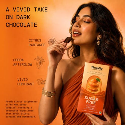 Image 5 of THELOFFY Sugar Free Orange Dark Chocolate 55% Cocoa 100 g