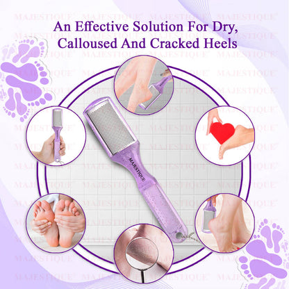 Image 7 of Majestique Foot Scraper for Callus & Heel Removal - Dry & Wet Pedicure Tool - Color May Vary