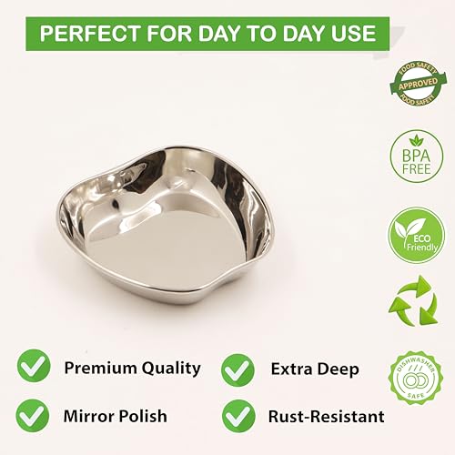 Image 7 of Spillbox Stainless Steel Halwa Plates
