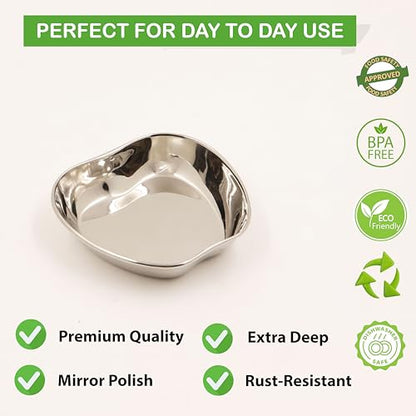 Image 7 of Spillbox Stainless Steel Halwa Plates