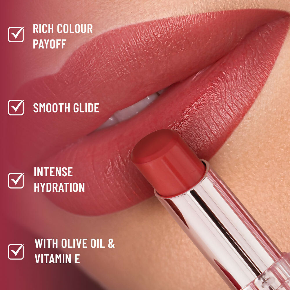 Image 3 of Swiss Beauty High Shine Finish Smooth Glide Pure Lustre Lipstick - 6 Just Peachy