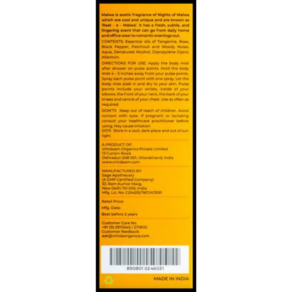 Image 2 of Vrinda Malwa Body Mist Spray