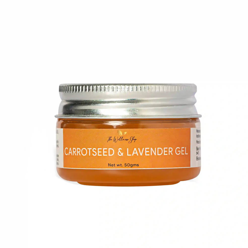 Image 1 of 50 gm / Pack of 1 for the product The Wellness Shop Carrot Seed & Lavender Face Gel