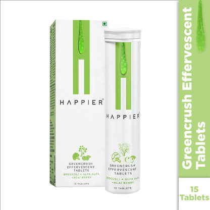 Image 2 of Happier Greencrush Effervescent Tablets