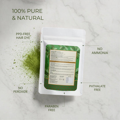 Image 4 of Velleja Herbal Henna Powder for Natural Hair Colour | Enriched with Amla, Bhringraj & Shikakai