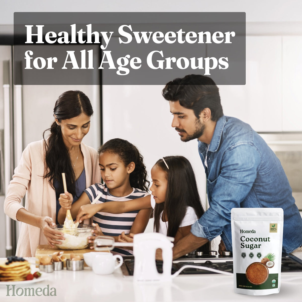 Image 5 of Homeda Organic Coconut Sugar, Palm Sugar Organic, Natural Sweetener
