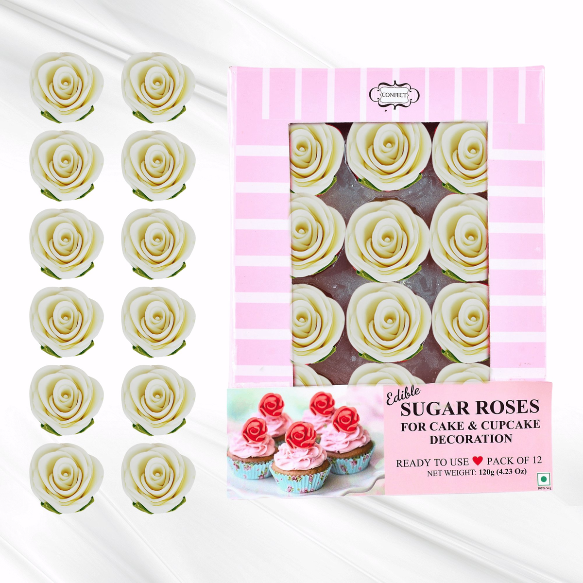 Image 5 of Confect White | Edible Sugar Flowers