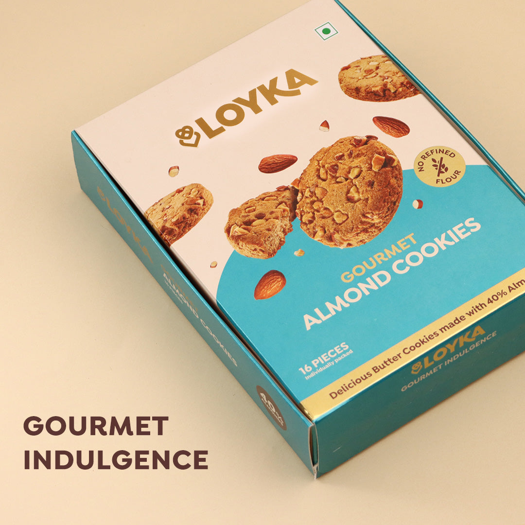 Image 4 of Loyka Almond Cookies (No Maida) 12 Pcs Box