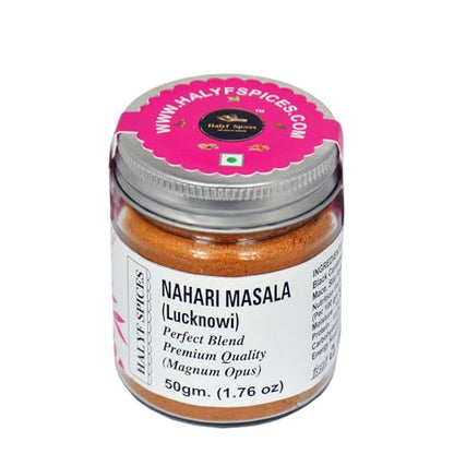 Image 1 of 50 g (Pack of 1) for the product Halyf Spices Lucknowi Nihari Masala 50g