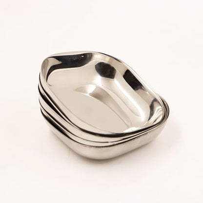 Image 19 of Spillbox Stainless Steel Halwa Plates