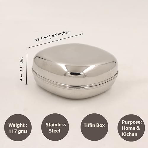 Image 7 of Spillbox Stainless Steel Snack Box 120g