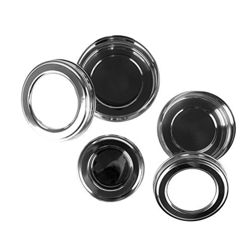 Image 8 of Sumeet Stainless Steel Belly Shape Flat Canisters/Puri Dabba/Storage Containers