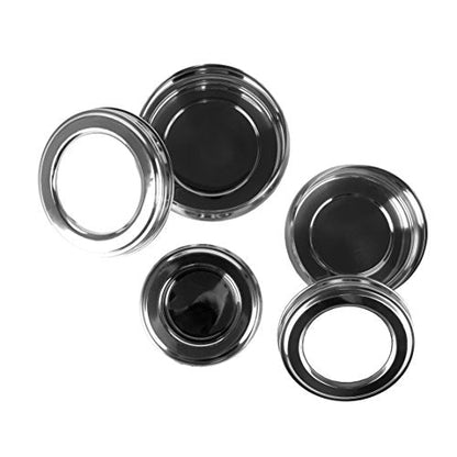 Image 8 of Sumeet Stainless Steel Belly Shape Flat Canisters/Puri Dabba/Storage Containers