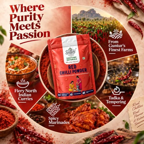 Image 10 of SAATYAKI NATURALS Organic Red Chilli Powder