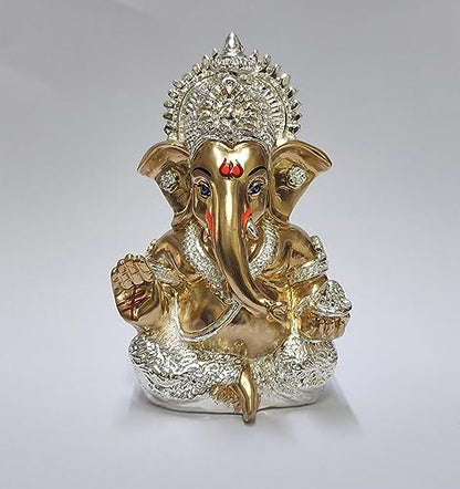 Image 18 of MUK-SIL-ANT-GOLD for the product Gold Art India Ganesha Idol