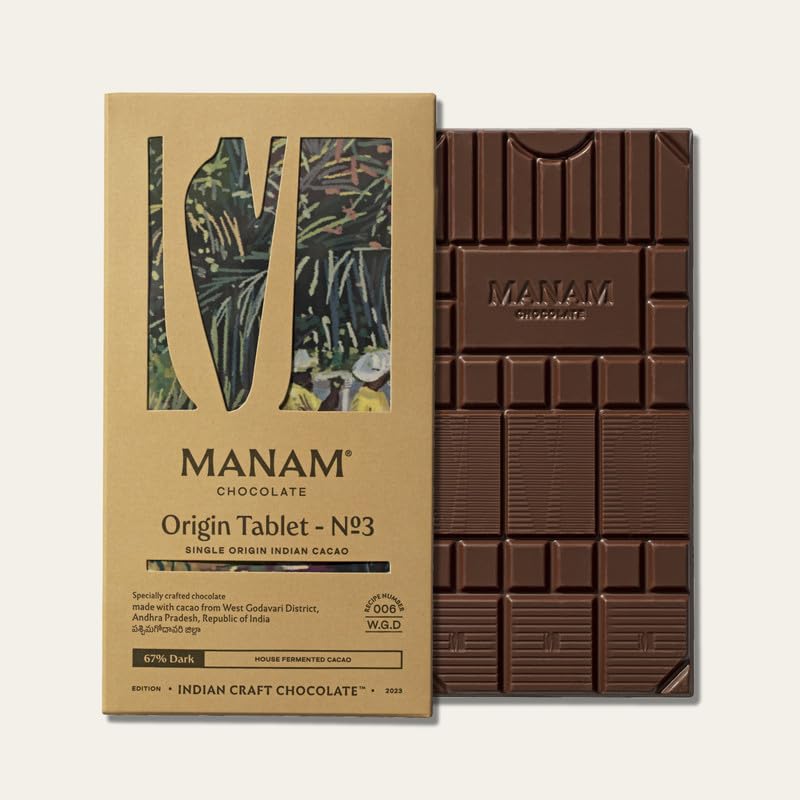Image 1 of Default Title for the product Manam Chocolate Single Origin India Series- 67% Dark, 80g