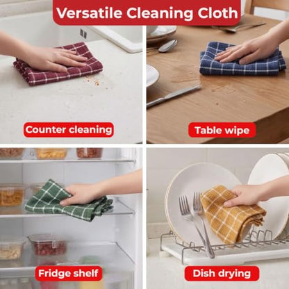 Image 5 of HAZEL Cotton Kitchen Towel Set of 12