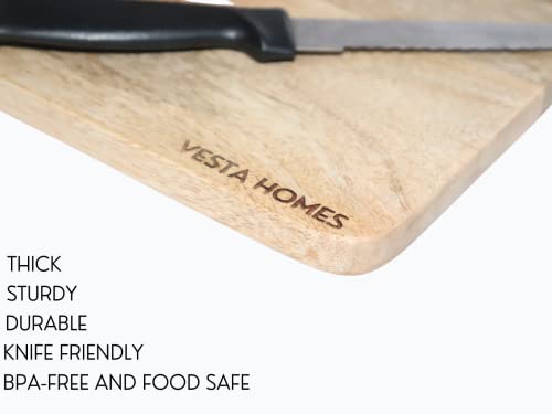 Image 5 of Vesta Homes Wooden Chopping Board/Cutting Board/Serving Board 28 x 20 x 1.5 cm