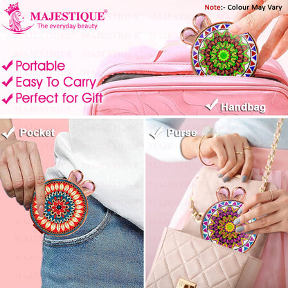 Image 4 of Majestique Bunny Magnifying Foldable Compact Hand Mirror