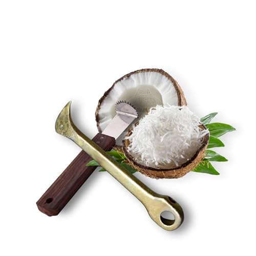 Image 1 of Default Title for the product Generic Praganiya Traditional Coconut Scraper and Slicing Tool Pack of 2