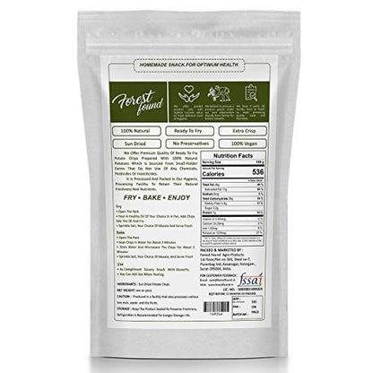 Image 4 of FOREST FOUND Traditional Raw Aloo Chips (Sun-Dried Fryums)