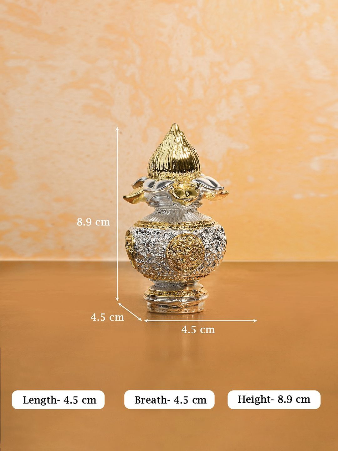 Image 4 of TOUCH925 999 Silver Plated Pooja Kalash