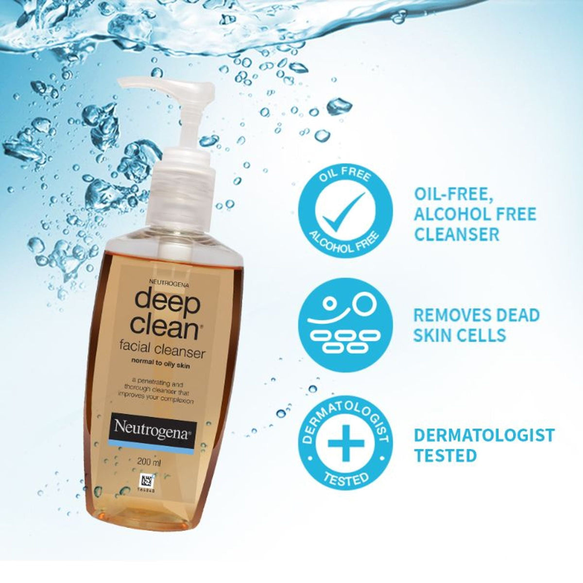 Image 3 of Neutrogena Deep Clean and Hyaluronic Acid Serum Combo