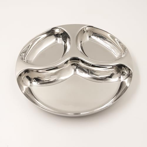 Image 1 of Pack of 1 for the product Spillbox Stainless Steel Tiffin Plate