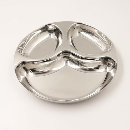 Image 1 of Pack of 1 for the product Spillbox Stainless Steel Tiffin Plate