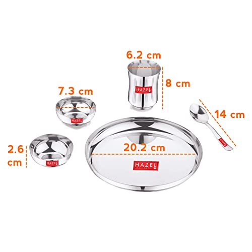 Image 3 of HAZEL Stainless Steel Dinner Set for Kids