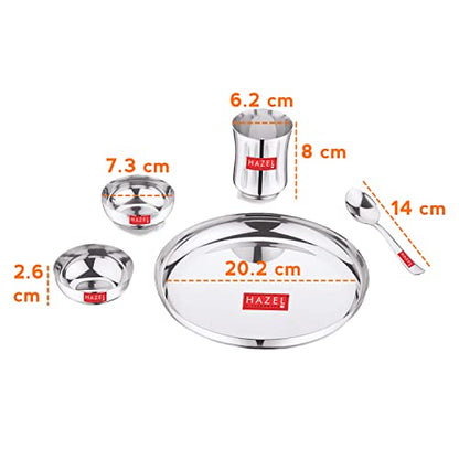 Image 3 of HAZEL Stainless Steel Dinner Set for Kids