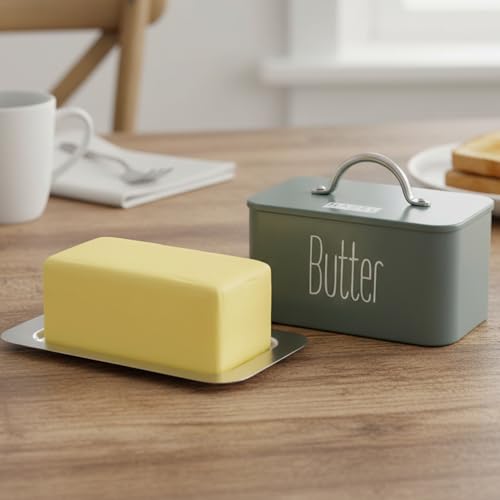 Image 1 of Default Title for the product HAZEL Butter Box Container with Handle Lid 500 gram