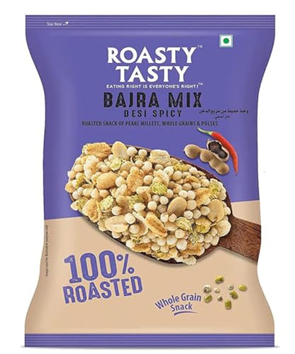 Image 1 of Bajra Mix Desi Spicy / 150 g (Pack of 1) for the product Roasty Tasty Bajra Mix Desi Spicy Millet Namkeen