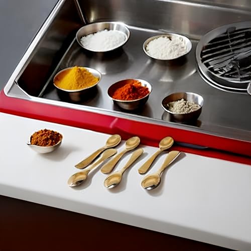 Image 2 of HAZEL Brass Masala Spoon Set of 6