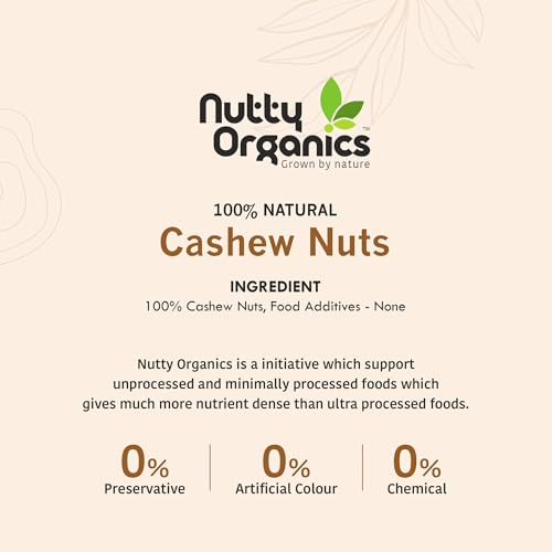 Image 6 of NUTTY ORGANICS Whole Cashew Nuts 250 Gm