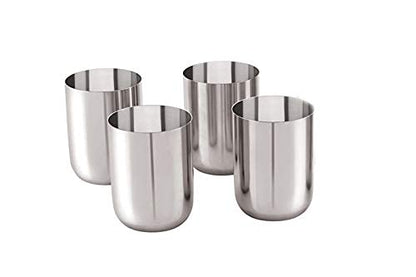 Image 1 of Default Title for the product neelam Stainless Steel 7.5 22G PRM Royal Glass, 400 ml, Silver, Set of 4