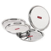 Image 1 of Default Title for the product HAZEL Stainless Steel Plates Set 25 cm Pack of 4