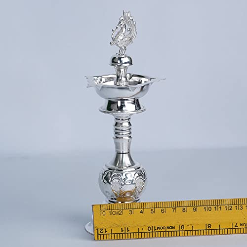 Image 3 of Dista Silvers Peacock Design Lamp Stand Pair 276g