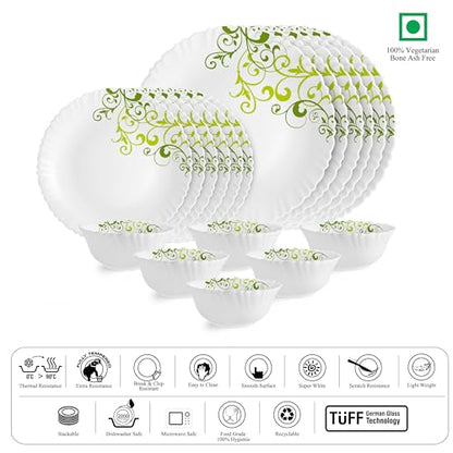 Image 3 of Cello Opalware Dazzle Series Oleander 18-Piece Dinner Set