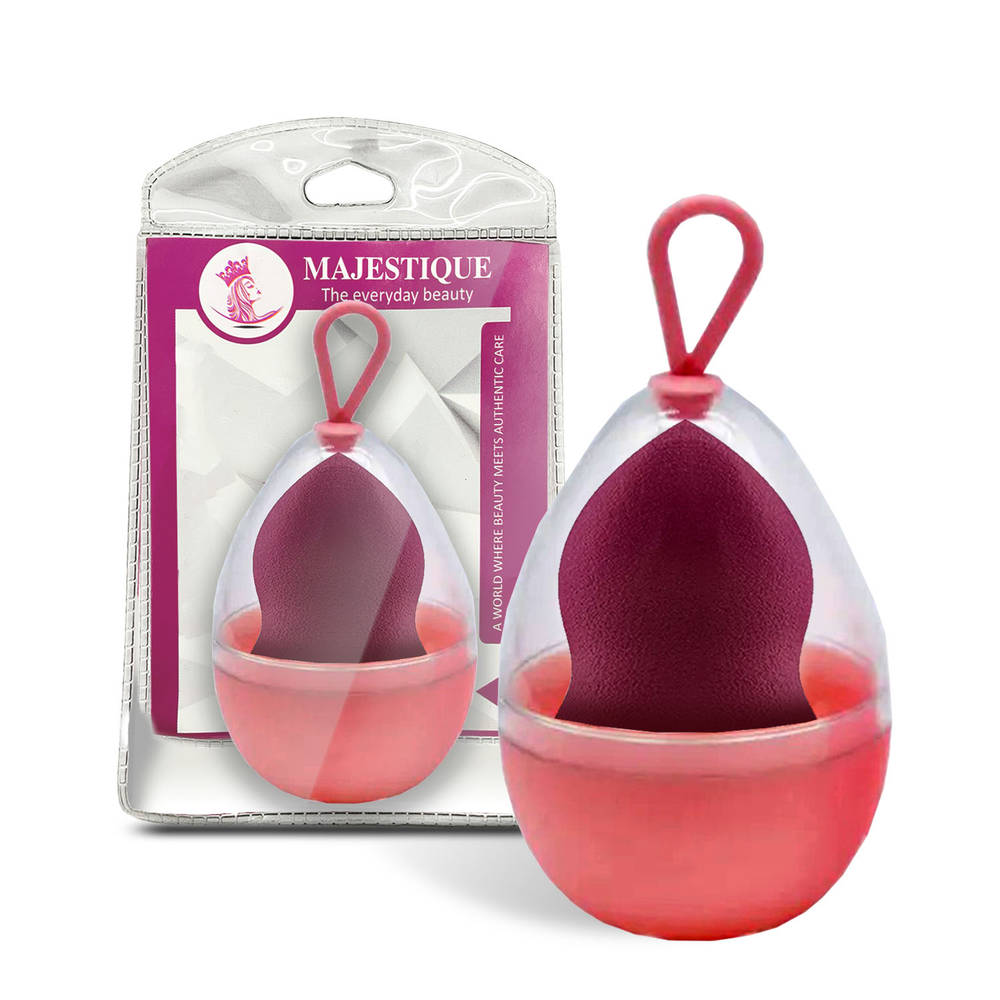 Image 1 of 1 pc for the product Majestique Beauty Blender Sponge With Holder Case
