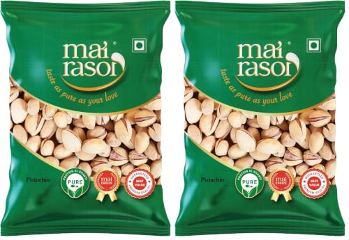 Image 1 of 1 kg (Pack of 2) for the product MAI RASOI Premium Roasted and Salted Pistachios