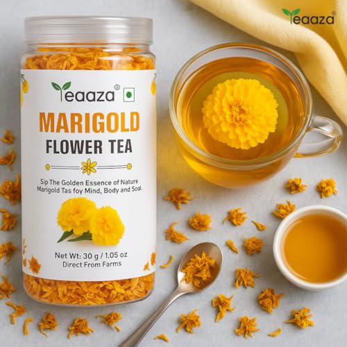 Image 4 of Teaaza Marigold Flower Tea | Marigold Tea Leaves-30G X 2, 120 Cups